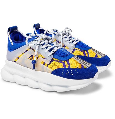 versace schnürschuhe|versace chain reaction sneakers.